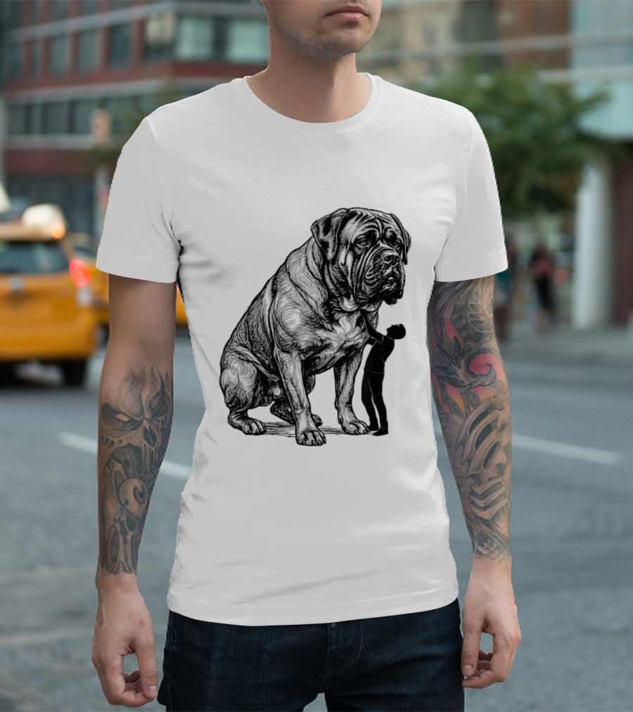 Cane Corso 110 Pounds Leaning On Me Dog Lover T-Shirt