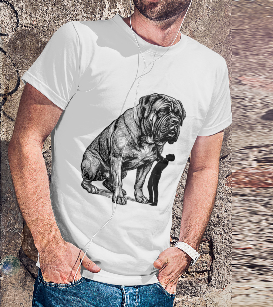 Cane Corso 110 Pounds Leaning On Me Dog Lover T-Shirt