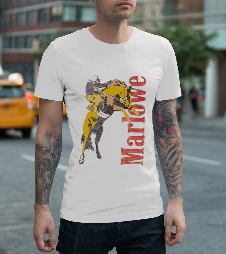 Marlowe Cowboy Horse Rider Western T-Shirt