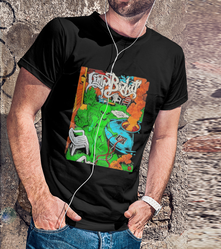 Limp Bizkit Alien Backyard Scene Nashville Tennessee The Truth October 11 And 12 2026 T-Shirt