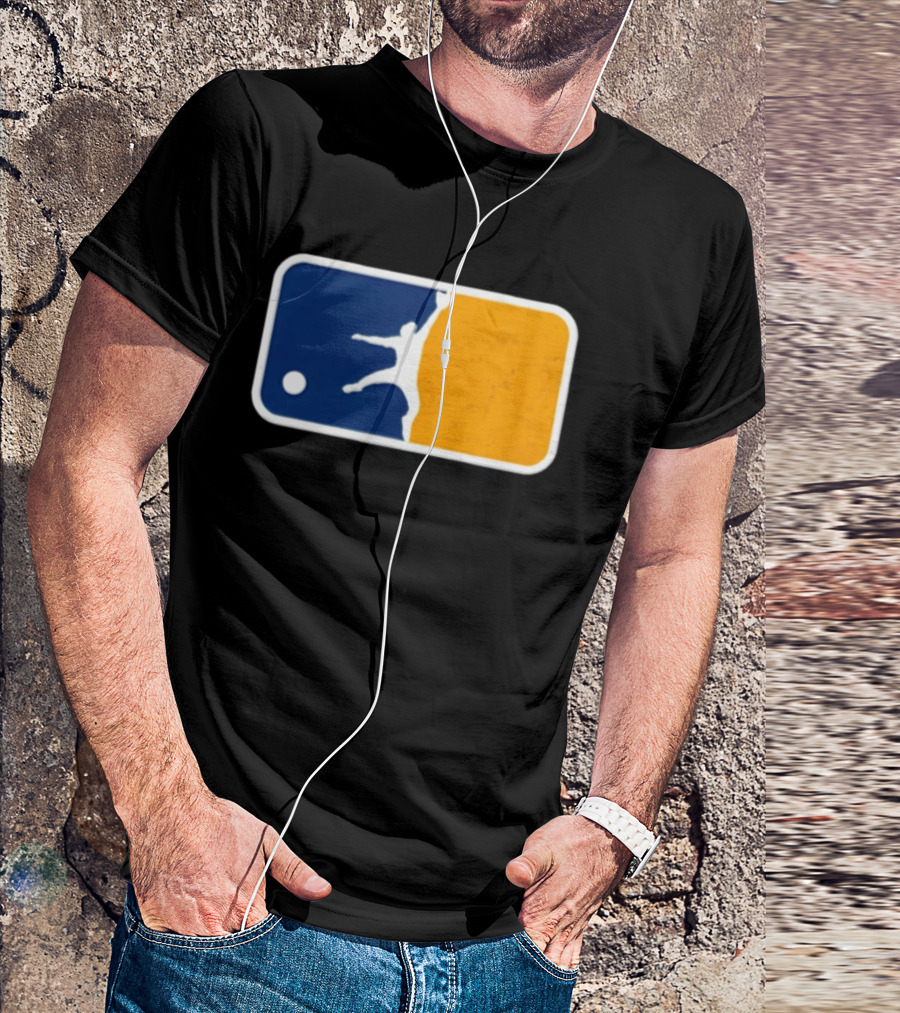 Milwaukee Brewers Baseball Leaping Catch Icon Luis Lara T-Shirt