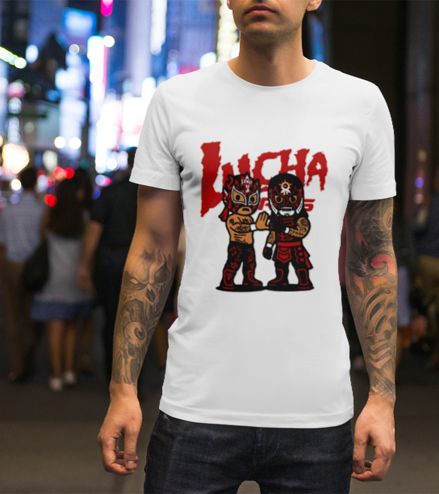 Penta El Zero Miedo Rey Fenix Lucha Bros Chibi Luchadores High Five T-Shirt