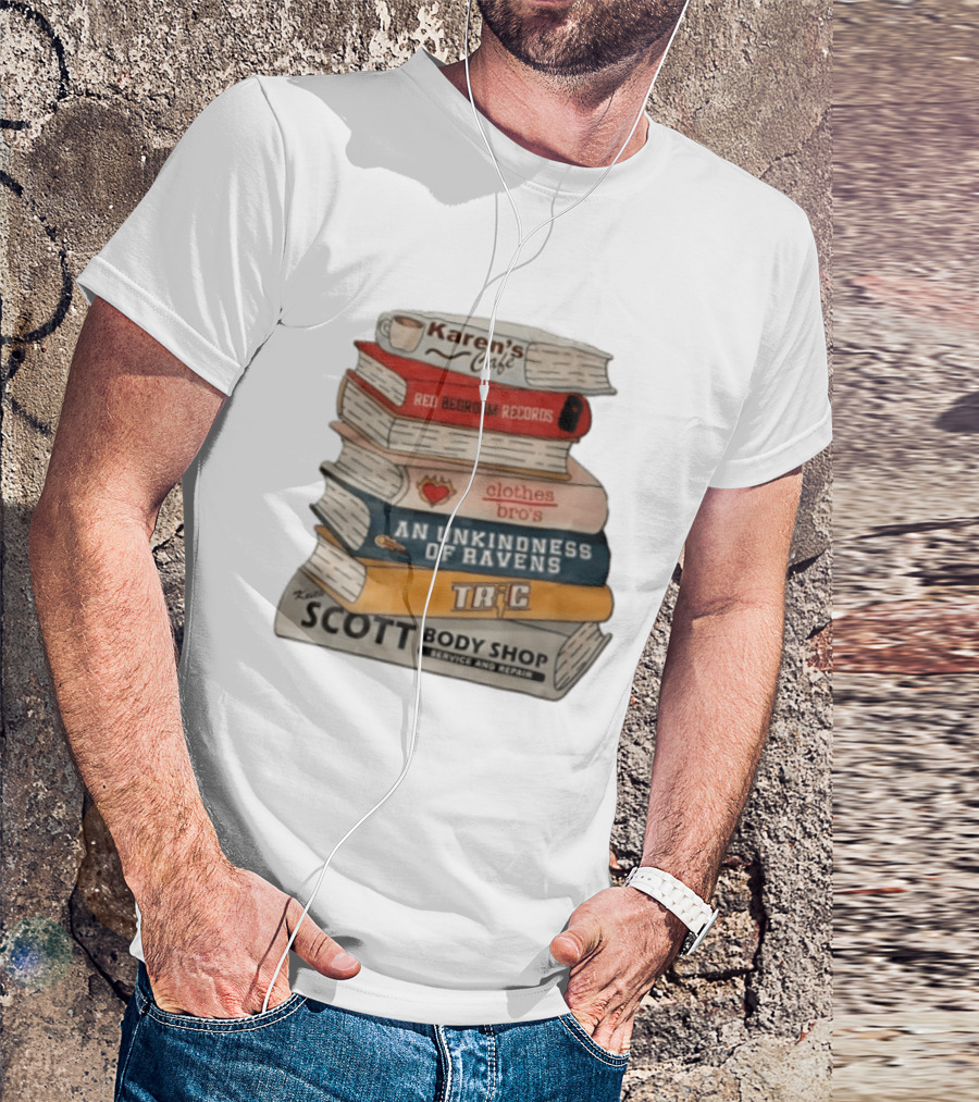 Karen's Cafe Red Bedroom Records Clothes Bros An Unkindness Of Ravens TRIC Keith Scott Body Shop T-Shirt