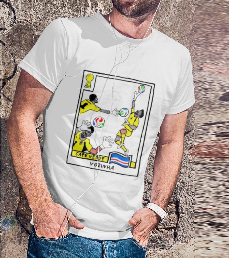 Cape Verde National Football Team Vozinha World Cup Celebration T-Shirt
