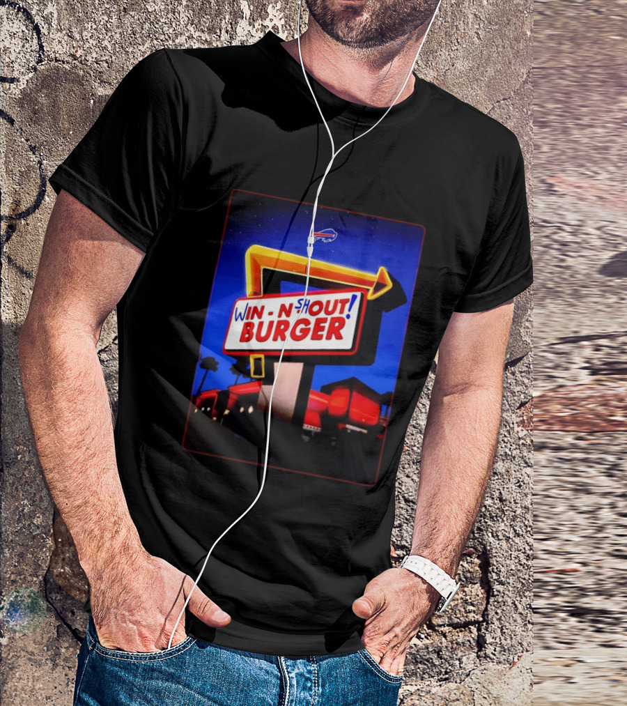 Buffalo Bills Win N Shout Burger Victory T-Shirt