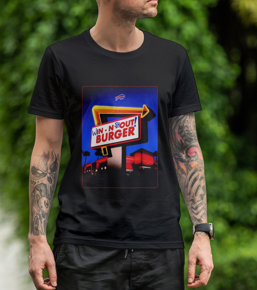 Buffalo Bills Win N Shout Burger Victory T-Shirt