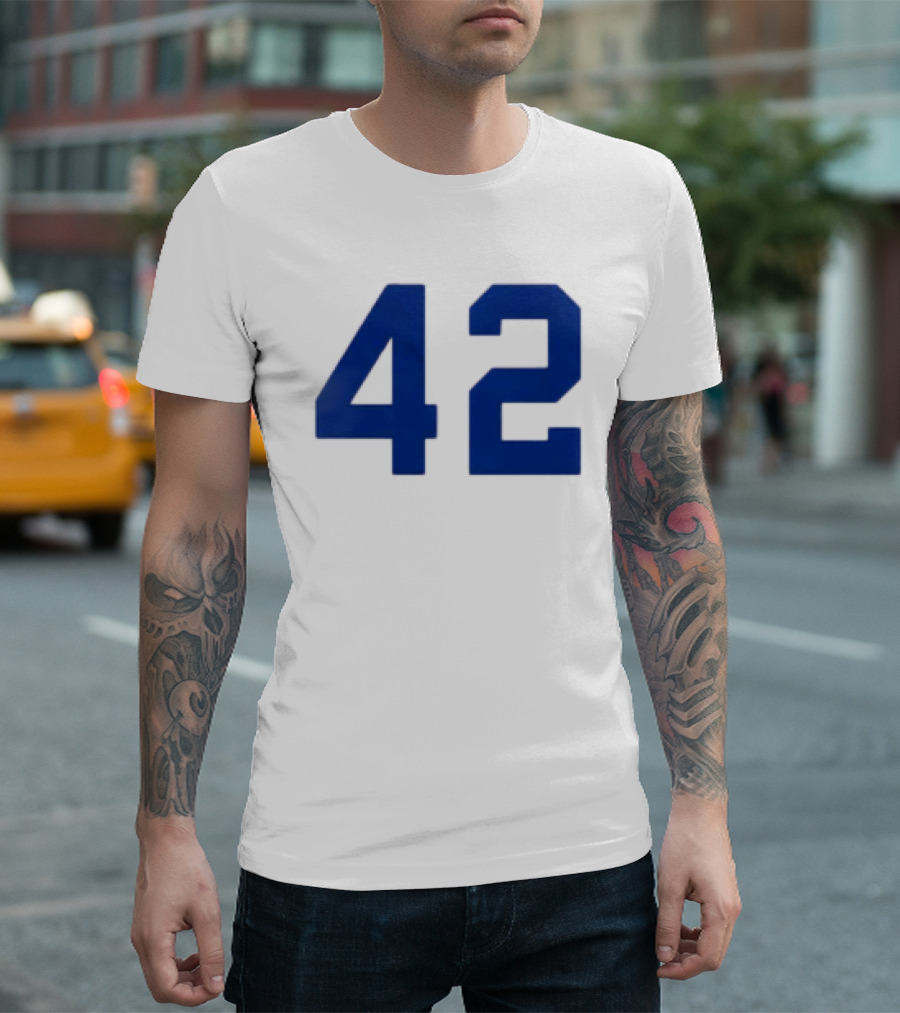 2026 LA Dodgers Jackie Robinson 42 Jersey Giveaway Event T-Shirt