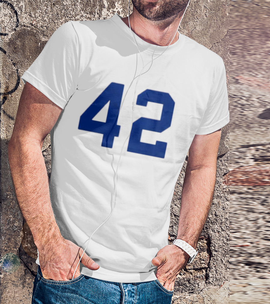 2026 LA Dodgers Jackie Robinson 42 Jersey Giveaway Event T-Shirt