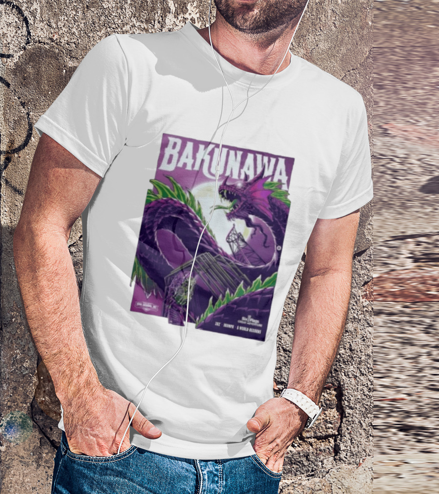 Bakunawa Project Purple Six Flags Great Adventure Roller 32 Stories 100 MPH 6 World Records T-Shirt