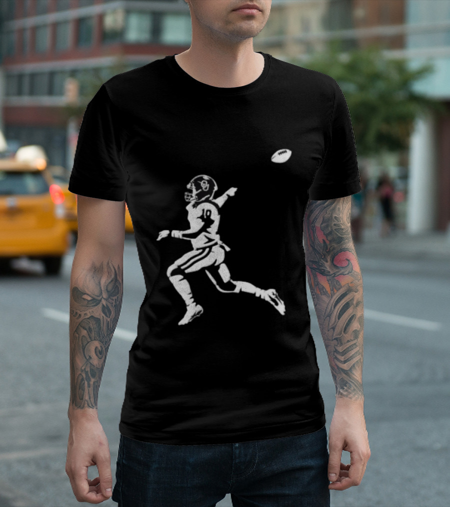 Oklahoma Sooners NCAA Football 10 Throwing Player White T-Shirt