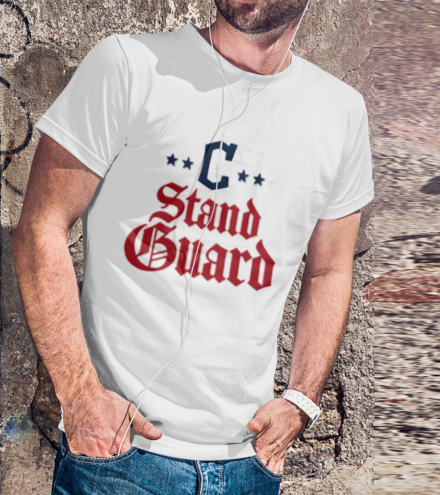 Cleveland C Stand Guard 2026 Guardians Stars T-Shirt