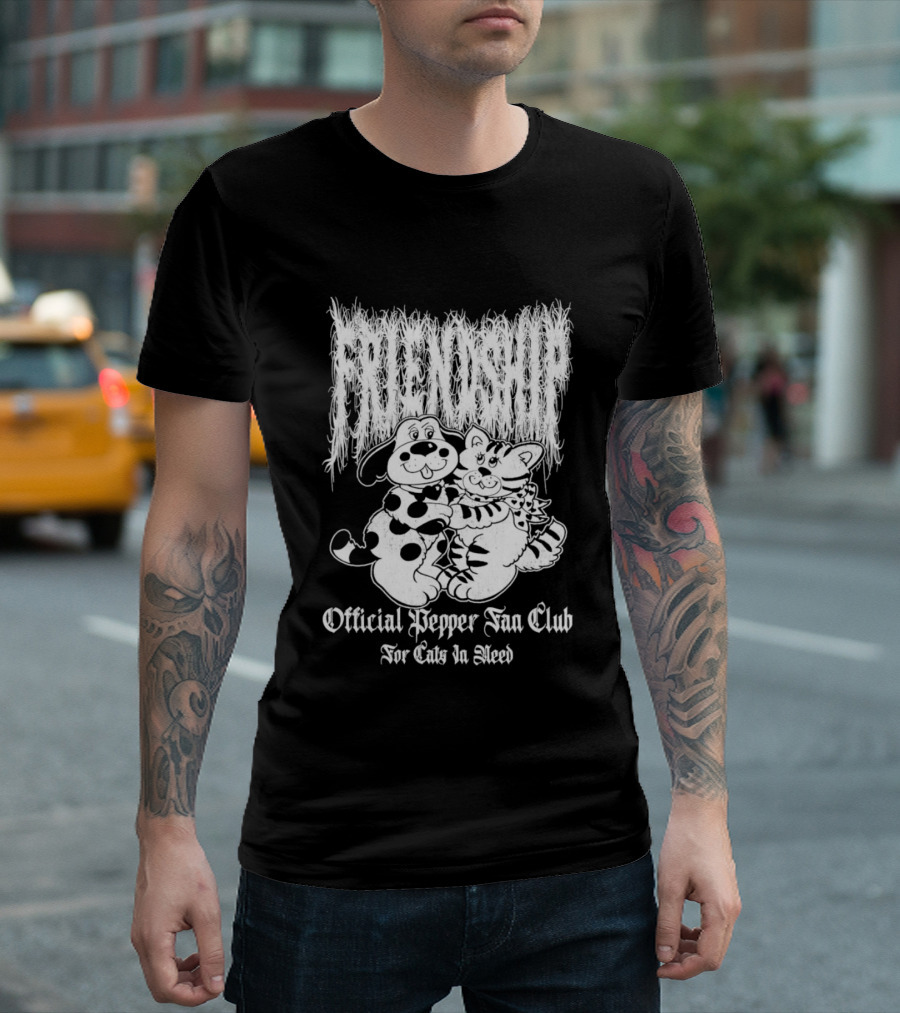 Official Pepper Fan Club For Cats In Need Friendship Pepper Club T-Shirt