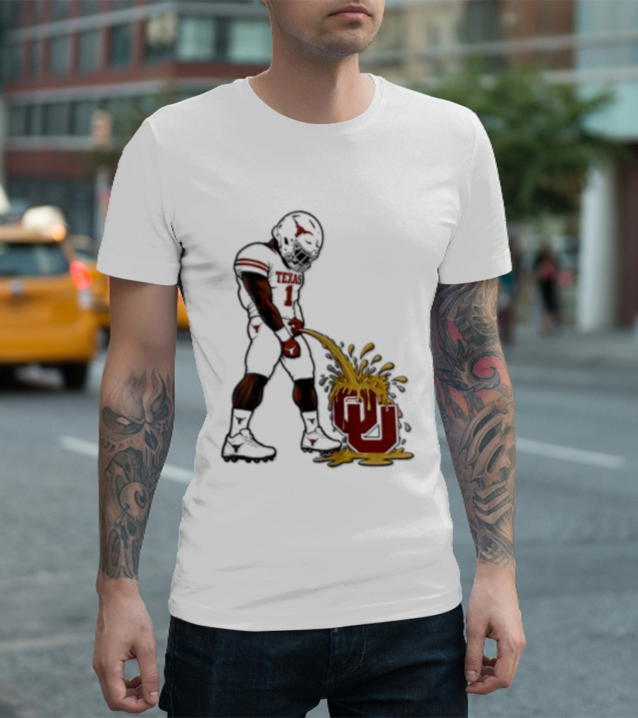 Colin Simmons Texas Football Rivalry With Oklahoma Sooners T-Shirt