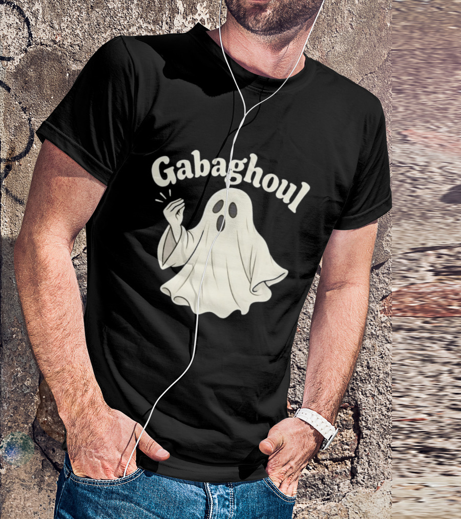 Gabaghoul Italian Ghost With Hand Gesture Spooky Humor T-Shirt