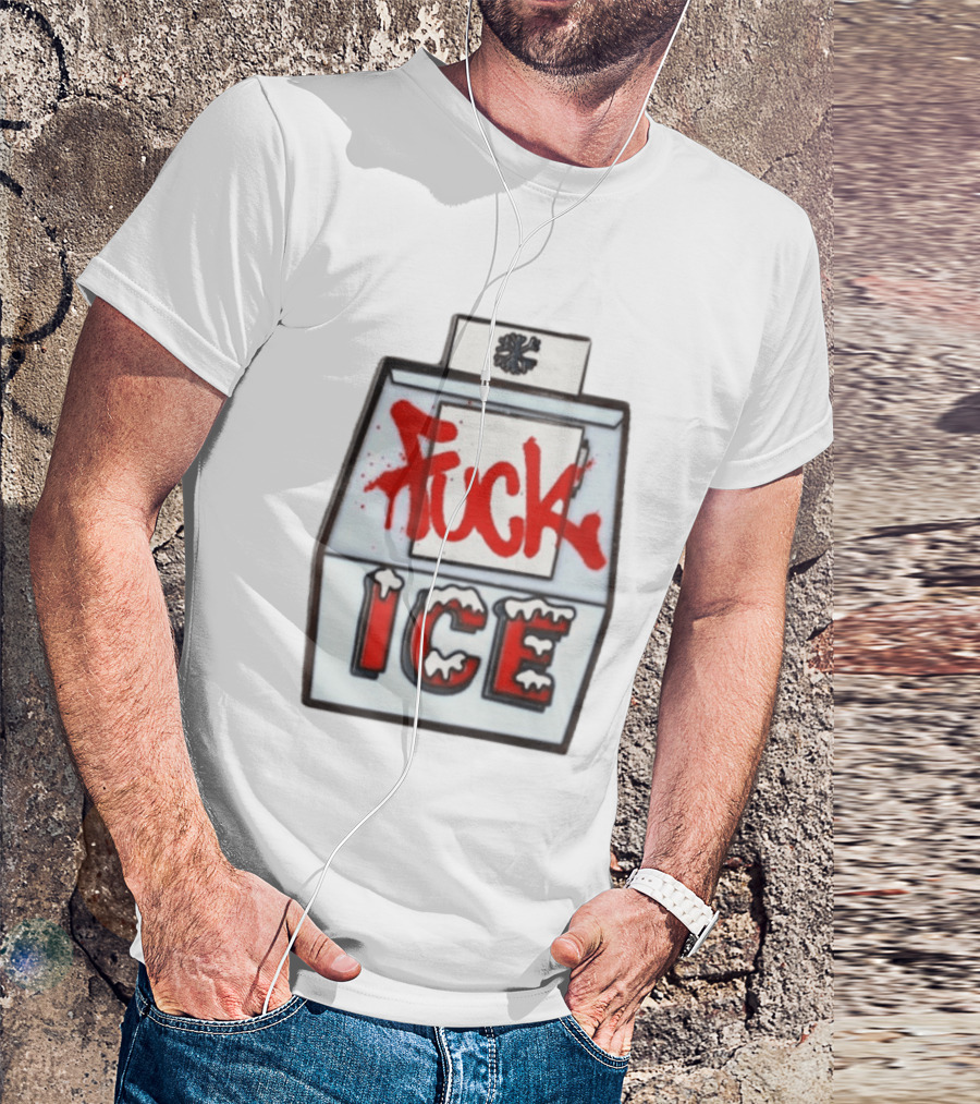 Fuck ICE Hard Enamel Protest Pin T-Shirt