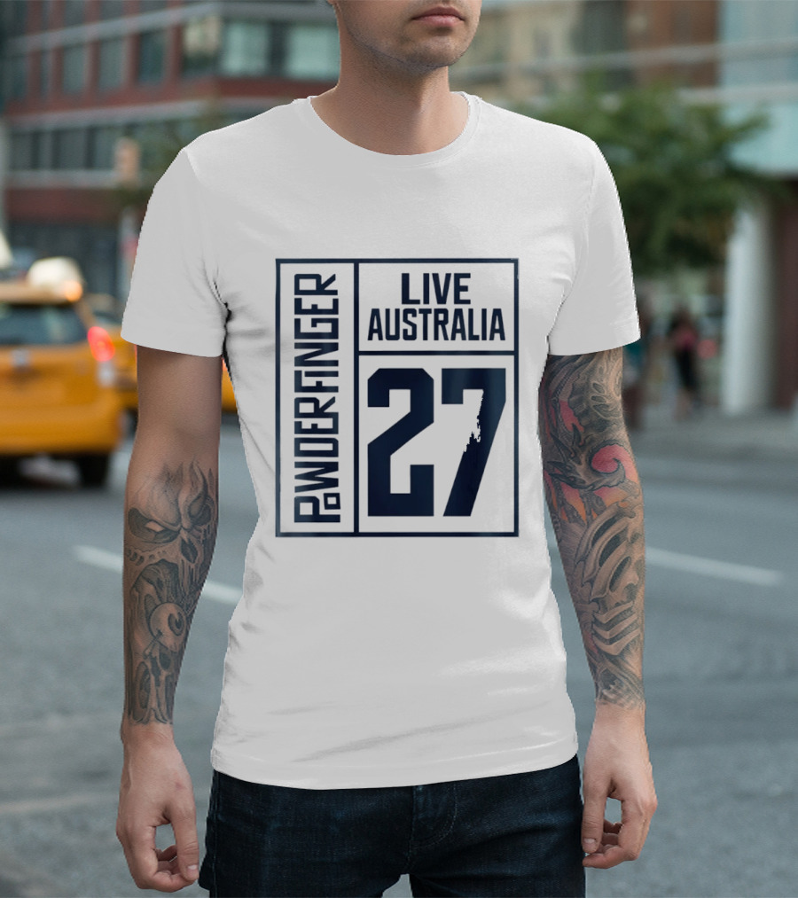 Powderfinger Live Australia 27 Rock Concert Experience T-Shirt