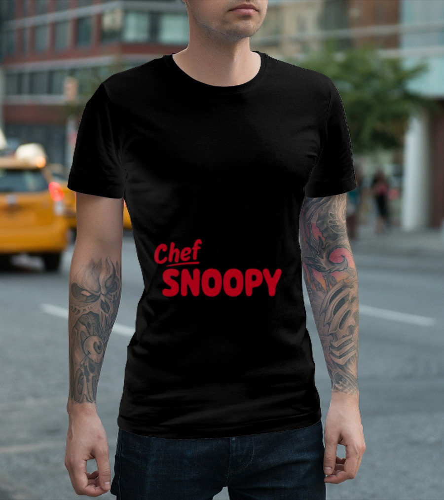 Chef Snoopy Peanuts Cooking Utensils T-Shirt