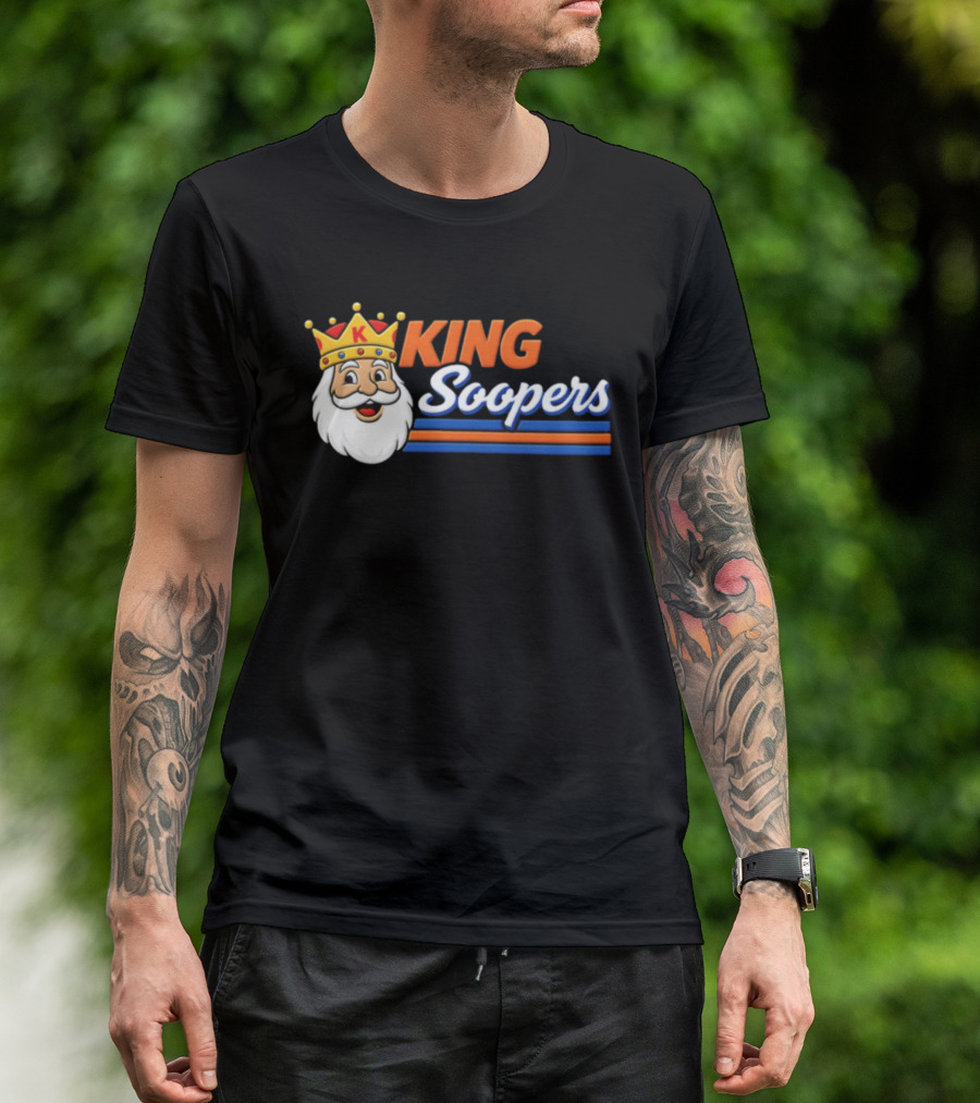 King Soopers 1980s John Elway Denver Football T-Shirt