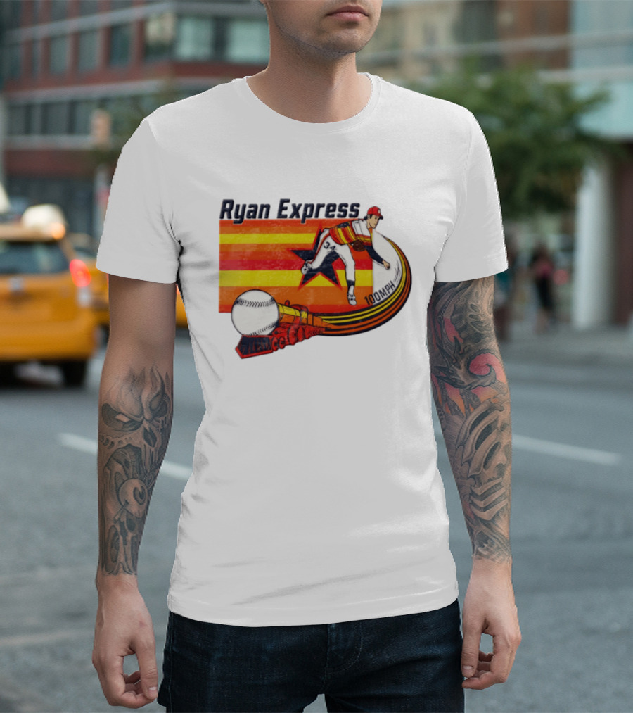 Ryan Express Pitcher 100 MPH Train 34 Star T-Shirt