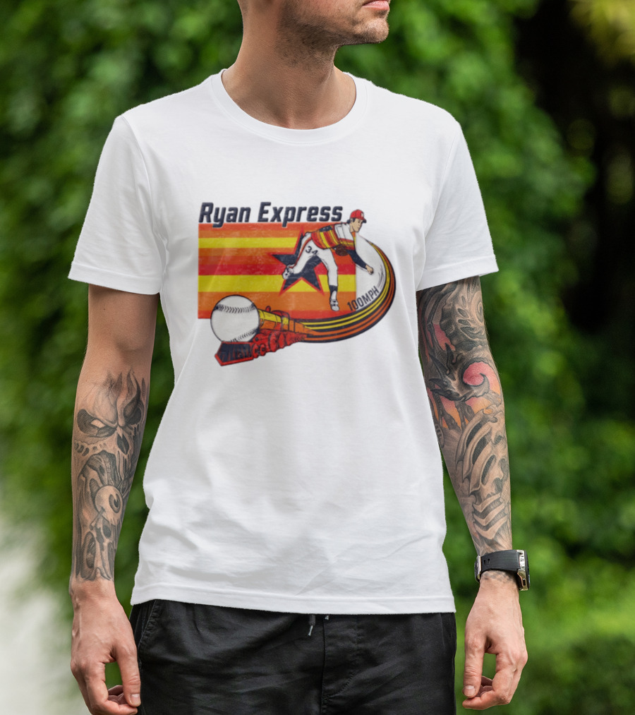 Ryan Express Pitcher 100 MPH Train 34 Star T-Shirt