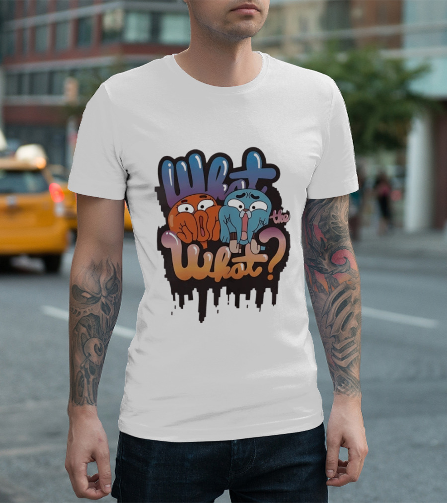 Gumball And Darwin What The What Cartoon Network What The What T-Shirt