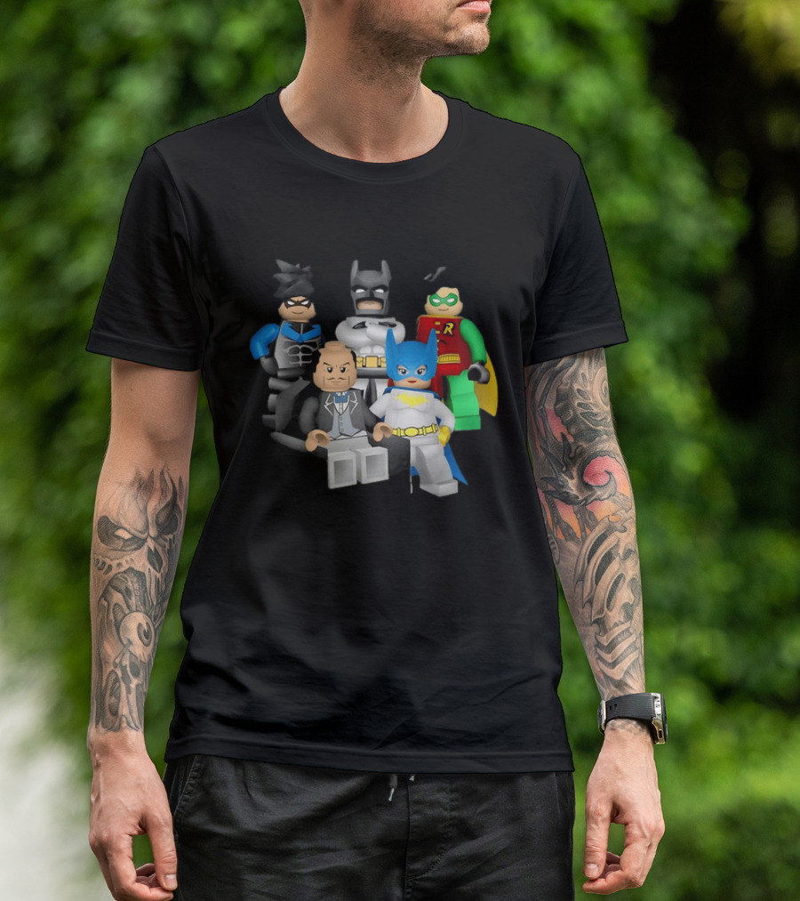 Lego Batman The Videogame Group Batman Robin Alfred LEGO Characters T-Shirt