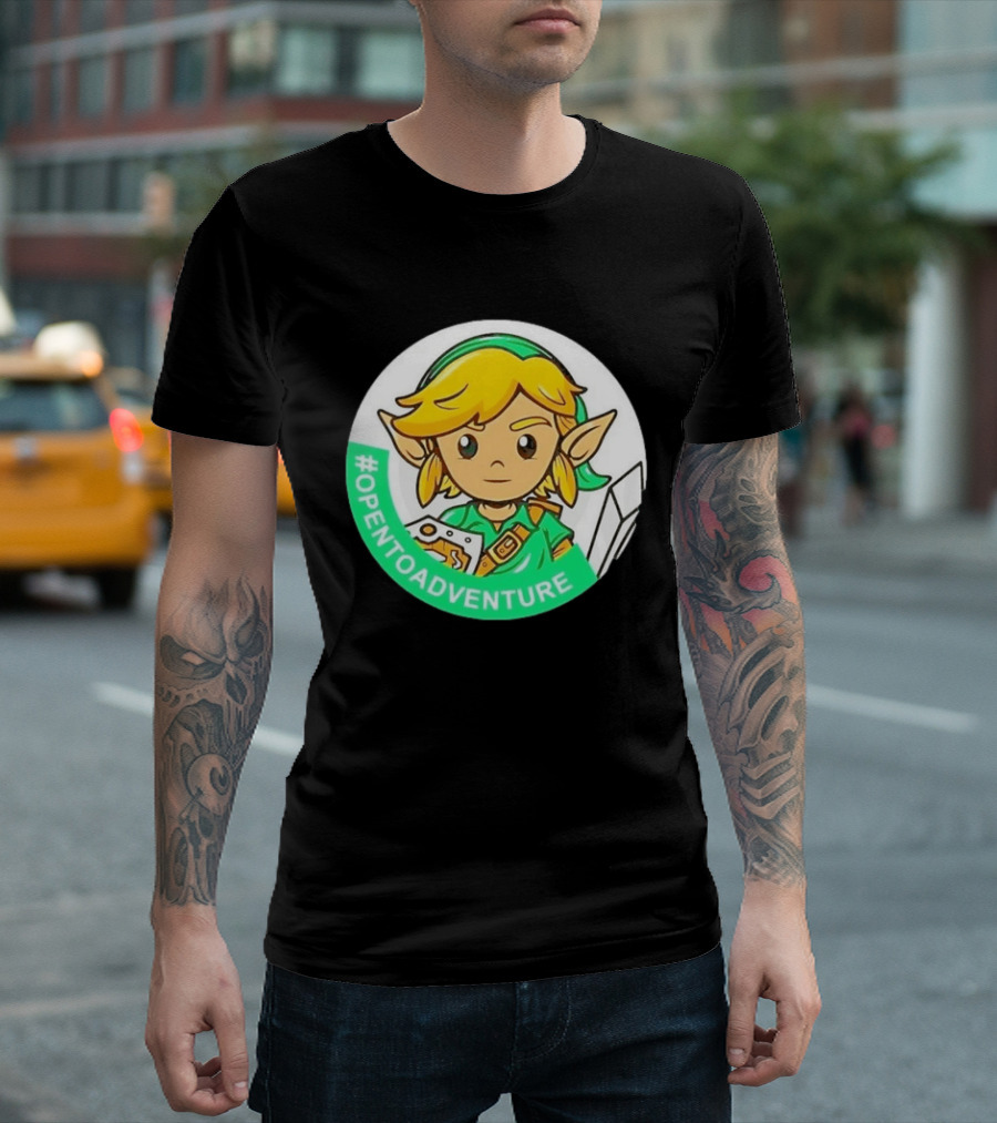 #OPENTOADVENTURE Link The Legend Of Zelda T-Shirt
