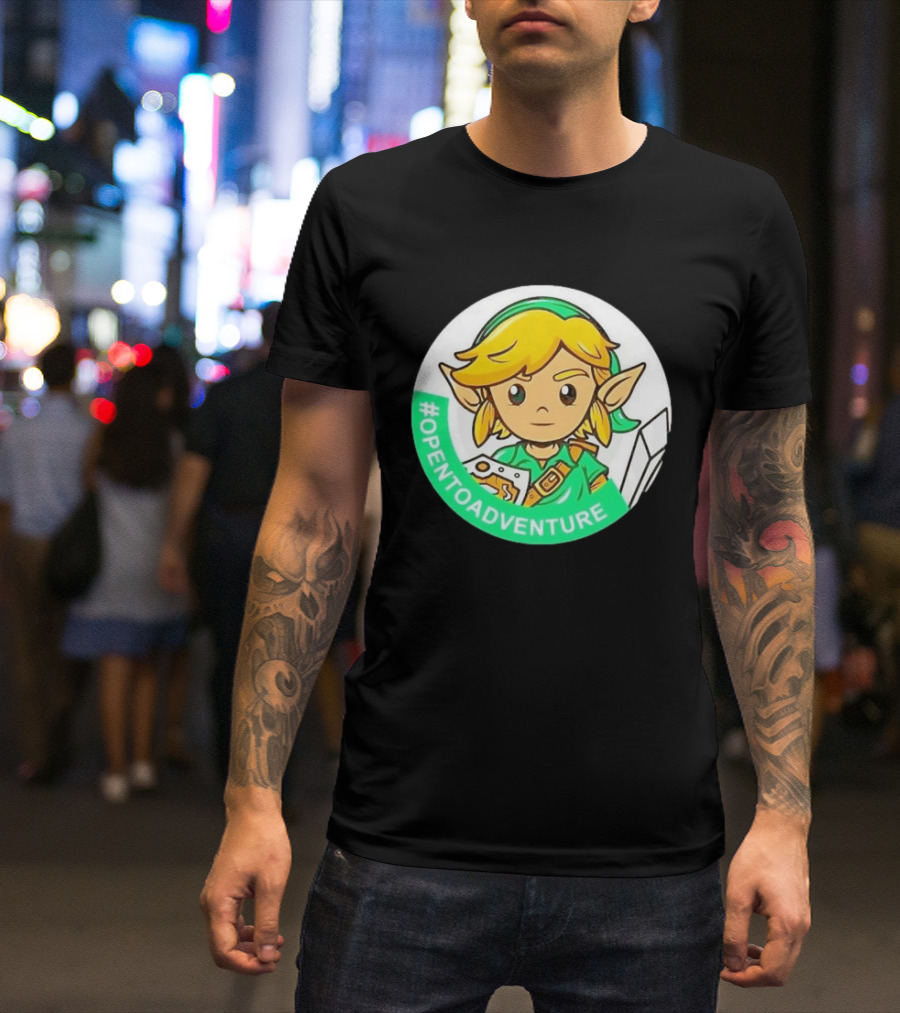 #OPENTOADVENTURE Link The Legend Of Zelda T-Shirt