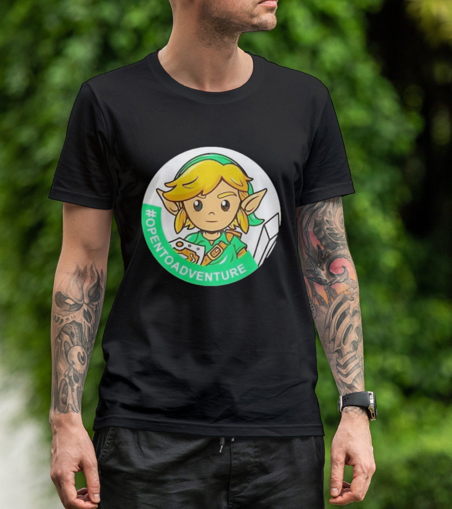 #OPENTOADVENTURE Link The Legend Of Zelda T-Shirt