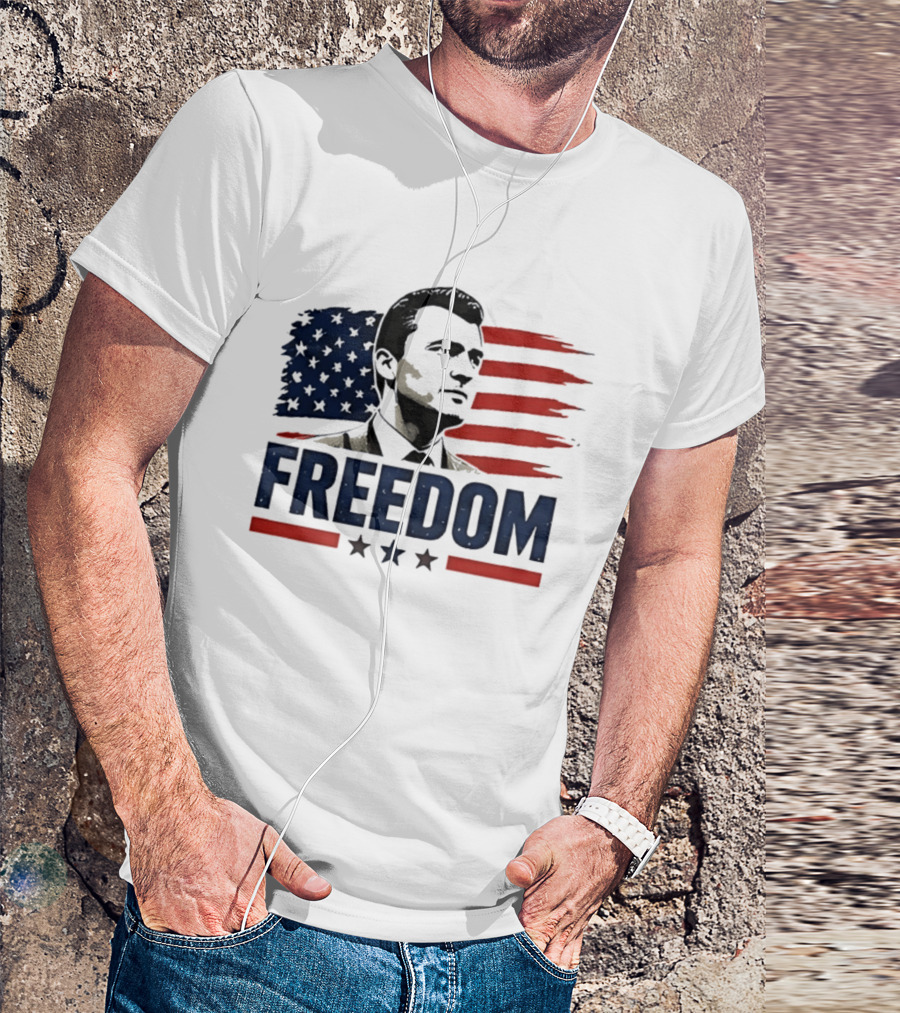 Patriotic Freedom American Flag Stars Vivek Ramaswamy T-Shirt