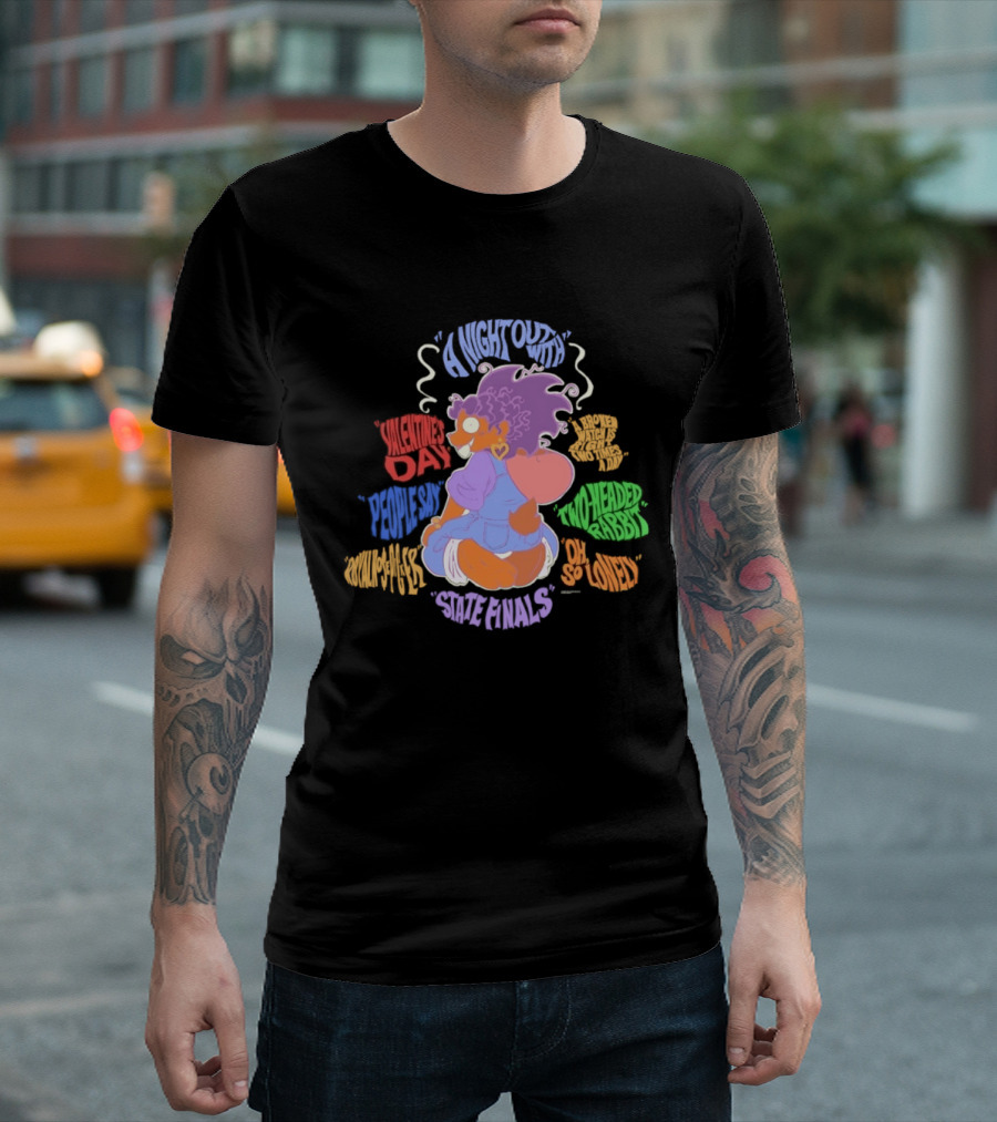 A Night Out Valentine's Day Two Headed Rabbit Rare Animals So Loved T-Shirt