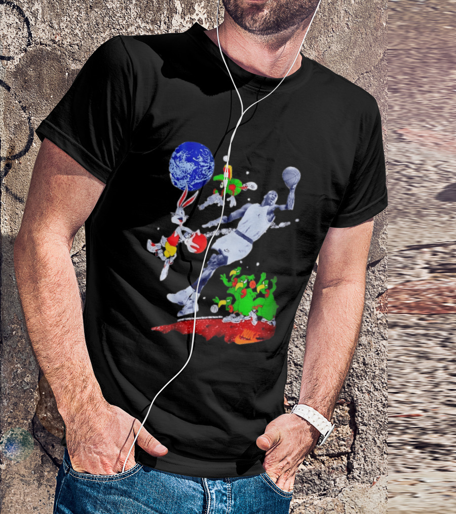 Nike Michael Jordan Looney Tunes Space Jam Basketball Nike T-Shirt