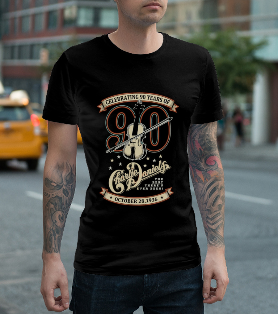 Celebrating 90 Years Of Charlie Daniels The Best There's Ever Been 1936 October 2026 T-Shirt