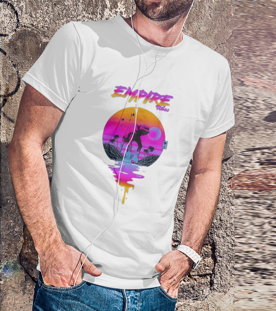 Empire Vibes AT AT Walker Star Wars Sunset T-Shirt