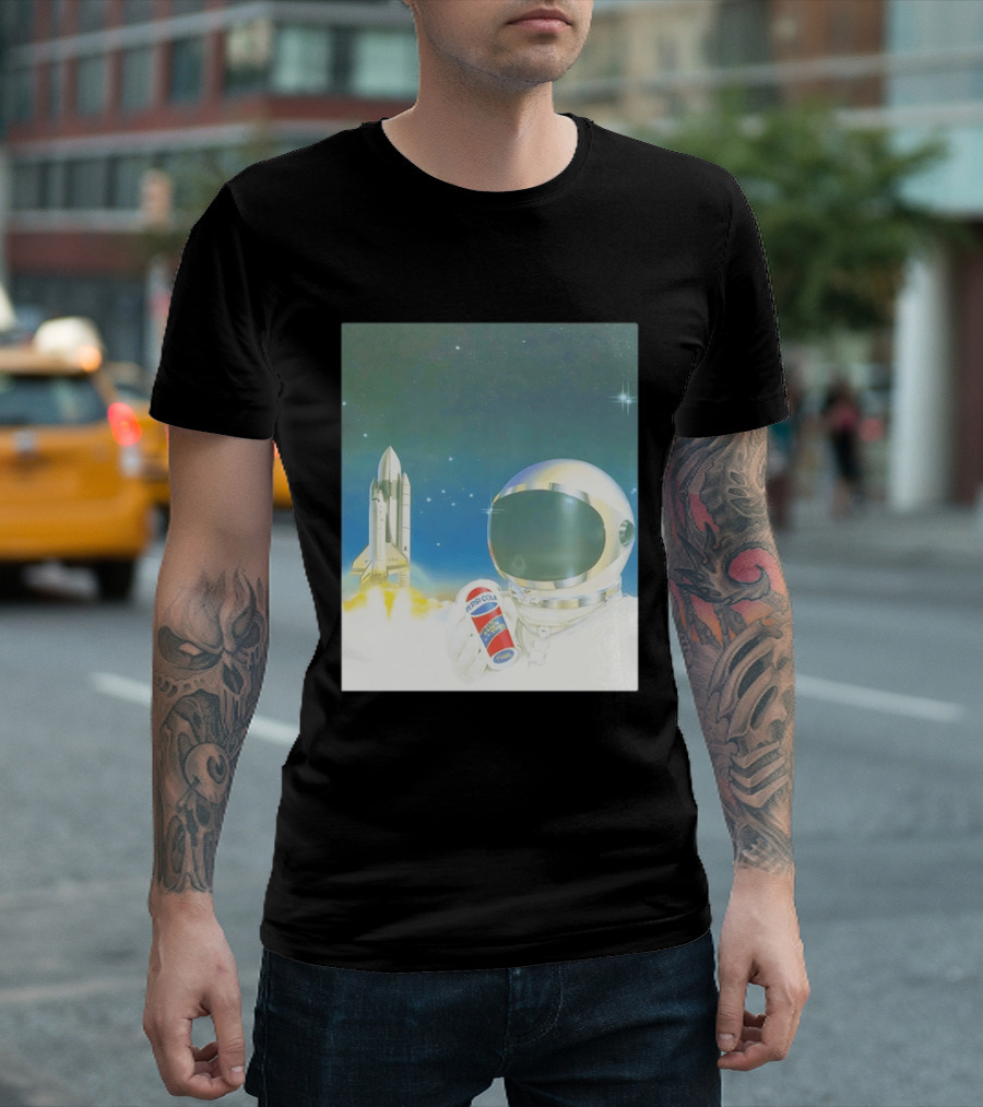 Pepsi Cola Astronaut Space Shuttle USA Reach For The Stars T-Shirt