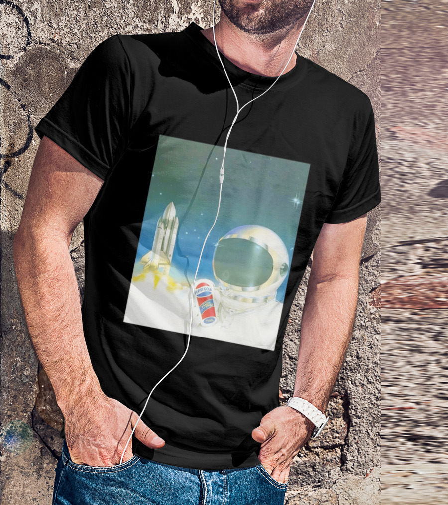 Pepsi Cola Astronaut Space Shuttle USA Reach For The Stars T-Shirt