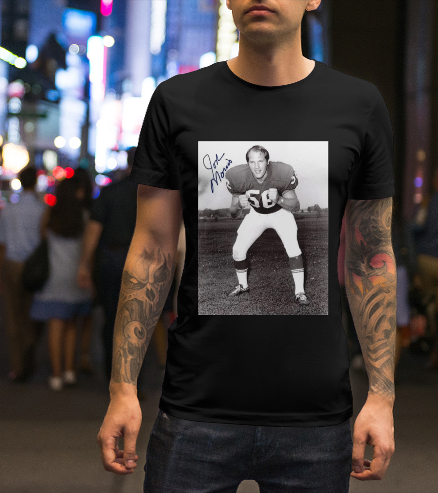 Rip Jon Morris 1942 2026 Signed Photo Vintage Football Player 56 T-Shirt