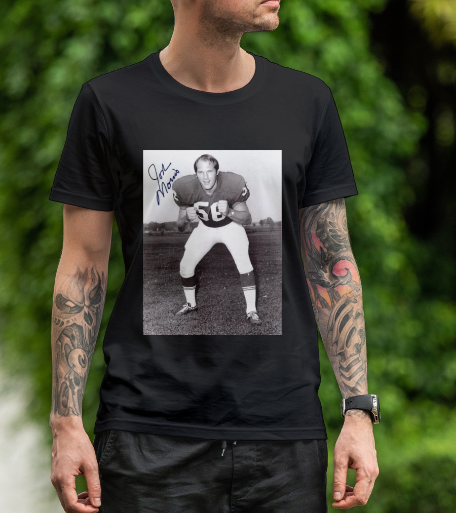 Rip Jon Morris 1942 2026 Signed Photo Vintage Football Player 56 T-Shirt