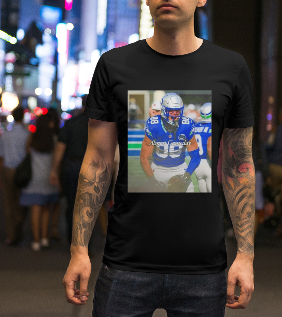 Seattle Seahawks Almost Gameday 88 Walker III Football Action T-Shirt