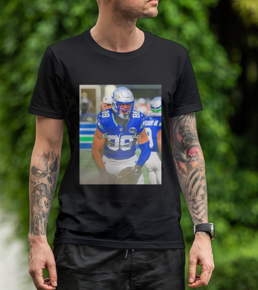 Seattle Seahawks Almost Gameday 88 Walker III Football Action T-Shirt