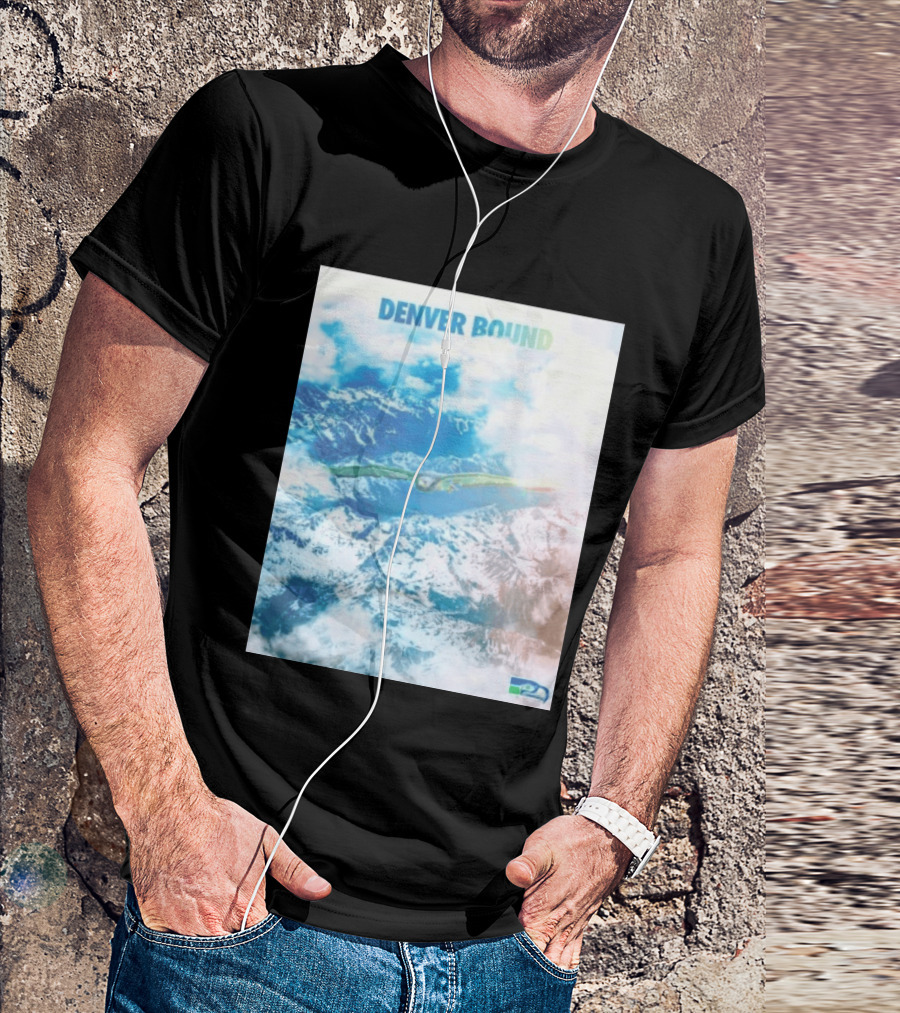 Seattle Seahawks Denver Bound Mountain Flight T-Shirt