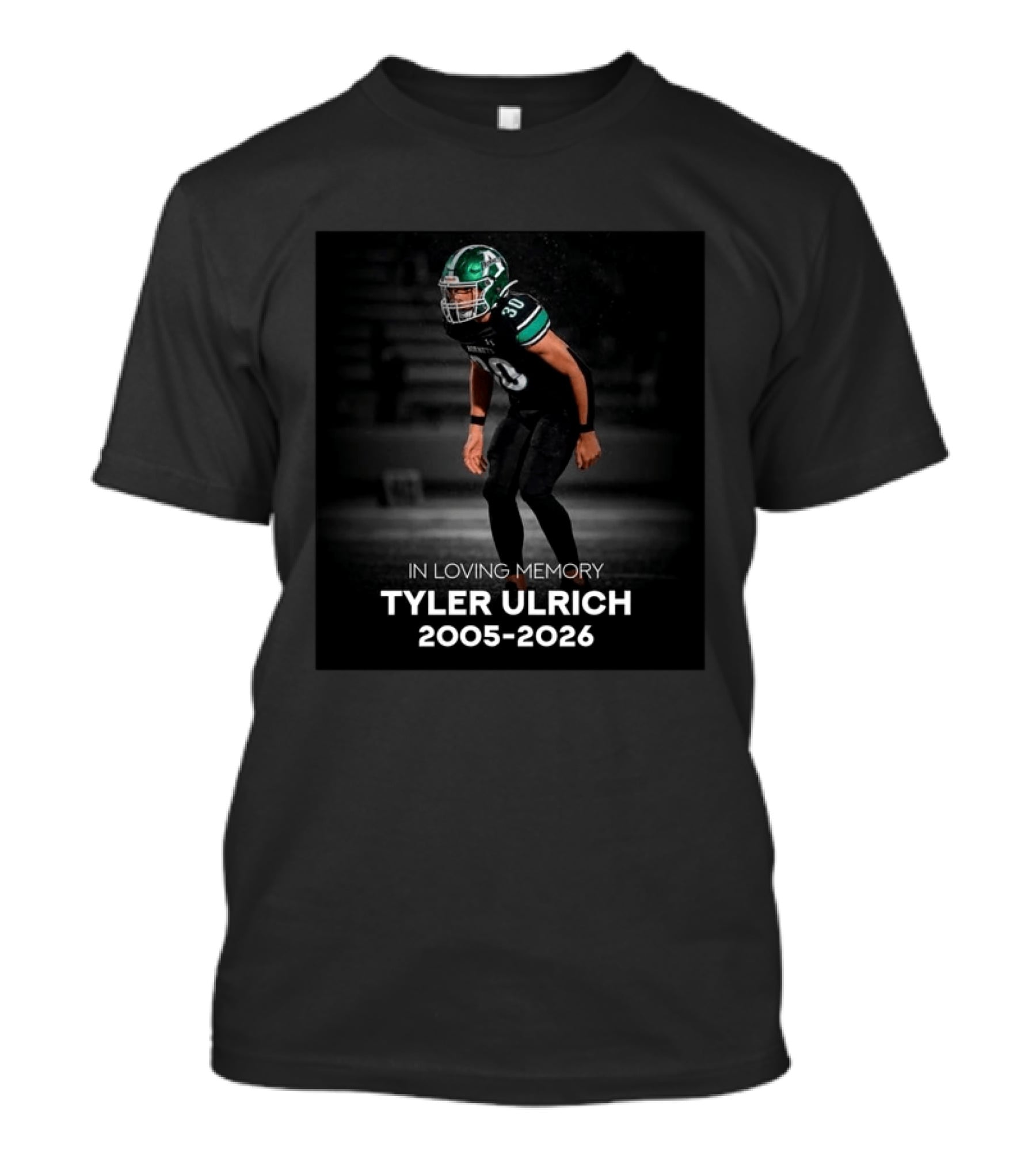 In Loving Memory Tyler Ulrich 2005 2026 Football T-Shirt