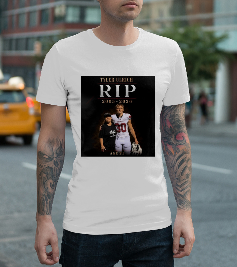 Tyler Ulrich RIP 2005 2026 Age 21 SNU Football T-Shirt