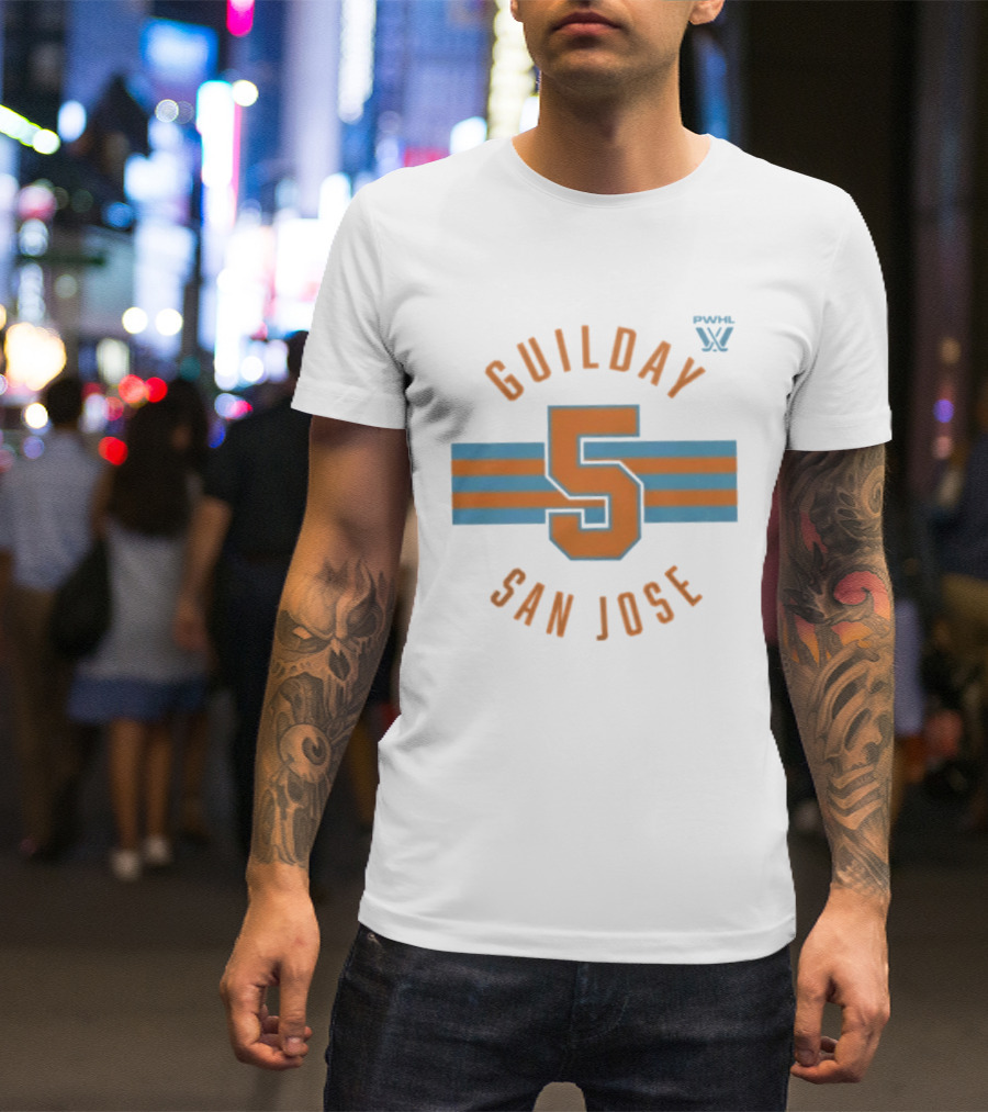 Guilday 5 Pwhl San Jose Hoceky T-Shirt