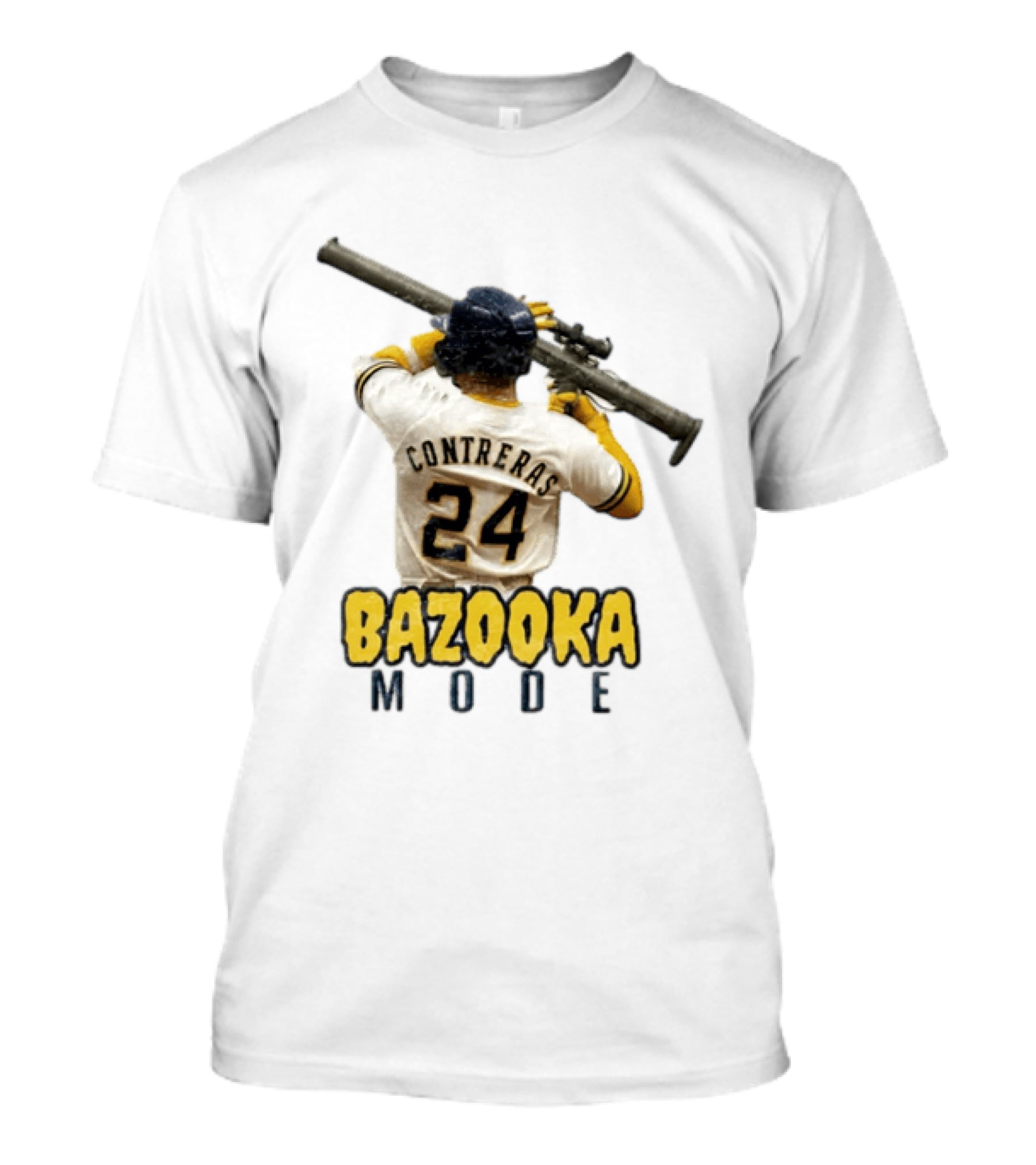 Milwaukee Baseball Bazooka Mode William Contreras 24 T-Shirt