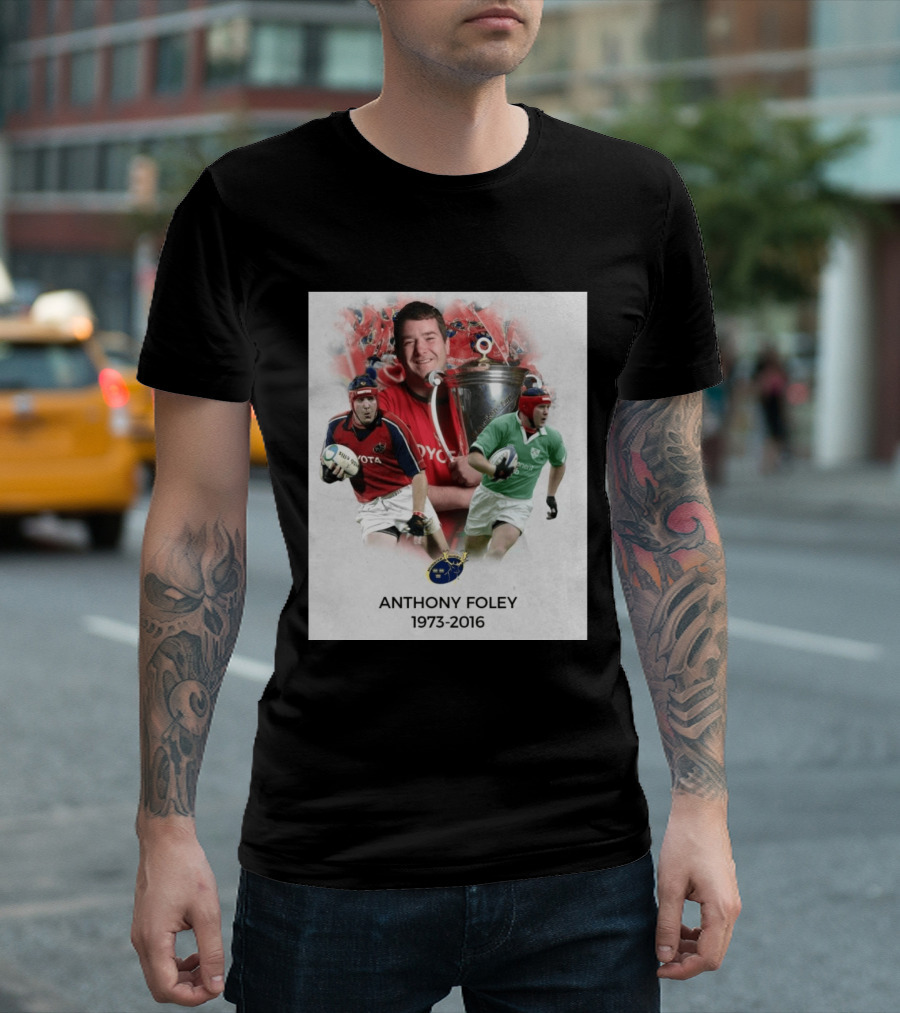 Anthony Foley Munster Rugby Legend 1973 2016 T-Shirt