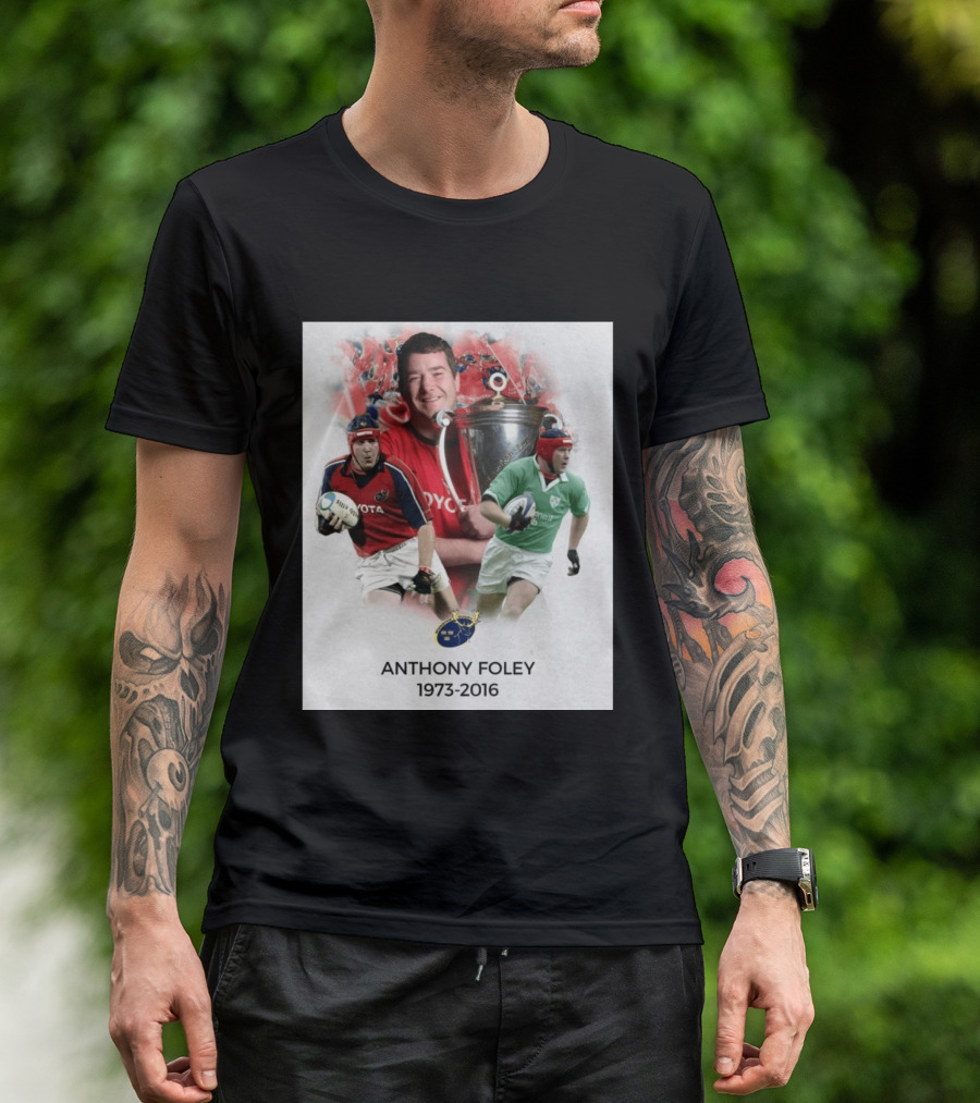 Anthony Foley Munster Rugby Legend 1973 2016 T-Shirt