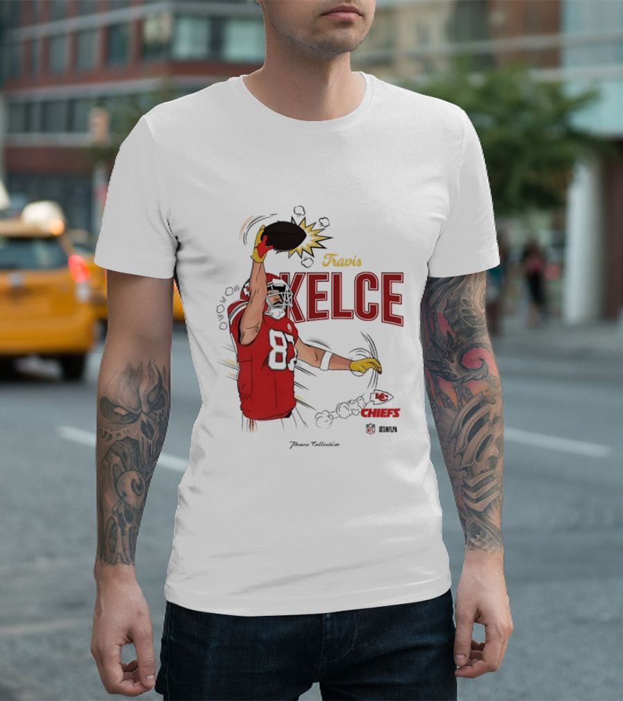 Travis Kelce Number 87 Kansas City Chiefs Football Chiefs 87 Kelce Player Catch T-Shirt