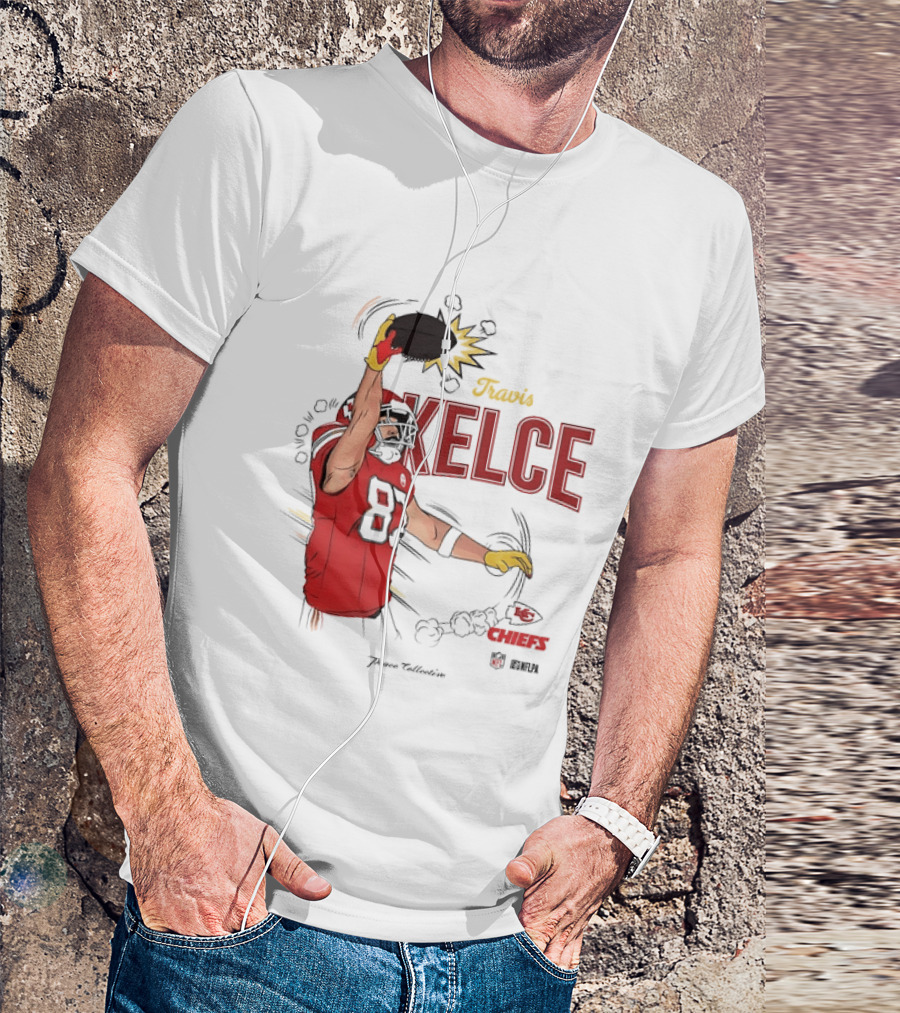 Travis Kelce Number 87 Kansas City Chiefs Football Chiefs 87 Kelce Player Catch T-Shirt