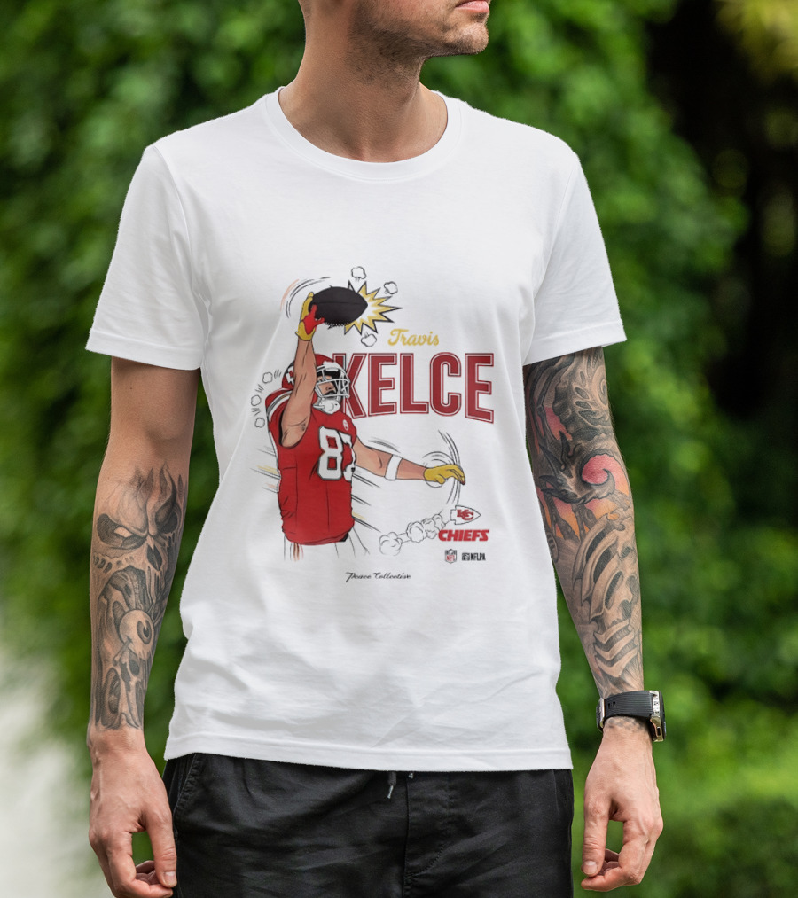 Travis Kelce Number 87 Kansas City Chiefs Football Chiefs 87 Kelce Player Catch T-Shirt